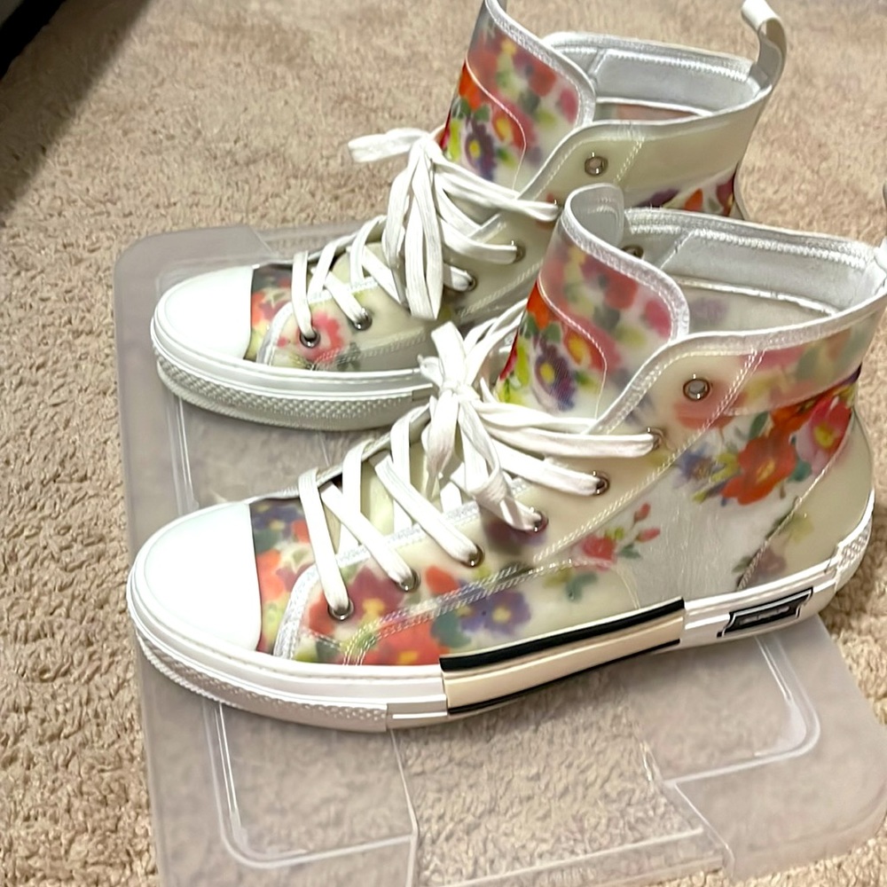 💯 Authentic Dior B23 High “Flowers” 👟 Mens - Picture 4 of 9